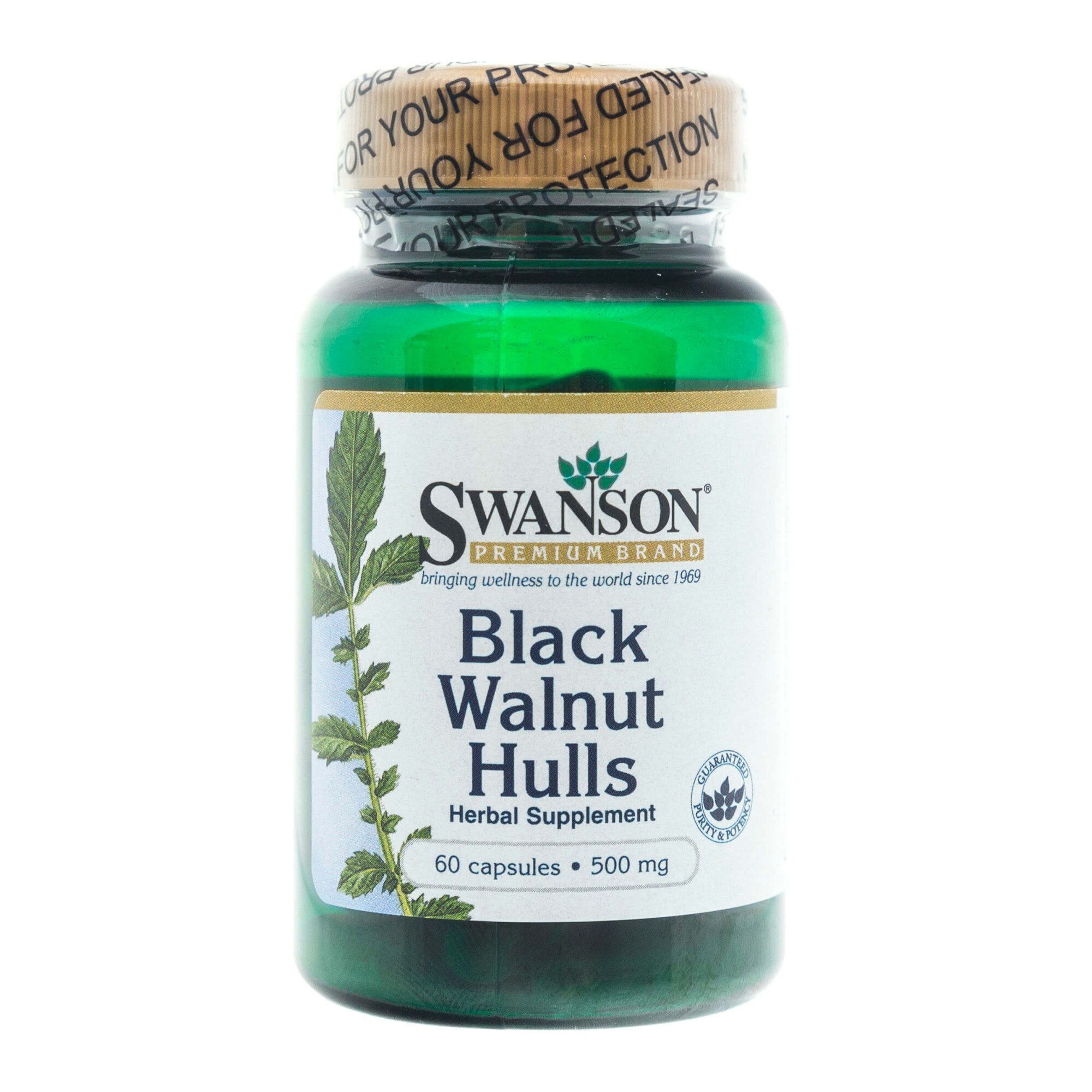 Supliment nutritiv Swanson,Walnut Hulls, 500mg, 60 capsule