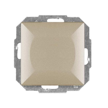 Intrerupator cap scara simplu, iMK®, incastrat, satin, auriu Intrerupator cap scara simplu, iMK®, incastrat, satin, auriu
