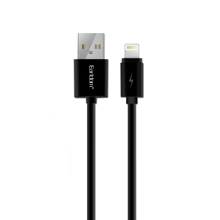 Кабел за данни, Earldom EC-013I, За iPhone 5/6/7, 0.3m, Бял