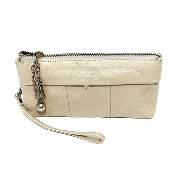 Borseta portofel dama din piele naturala, bej, Hassion, 5025 Beige Borseta portofel dama din piele naturala, bej, Hassion, 5025 Beige