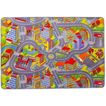 Covor copii gata festonat din mocheta Smart City 200X300 cm Covor copii gata festonat din mocheta Smart City 200X300 cm