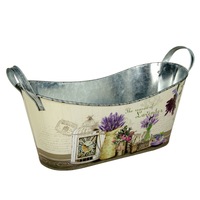 jardiniera de tabla cu imprimeu lavanda - 43 x 20 cm imagen 43_2_
0