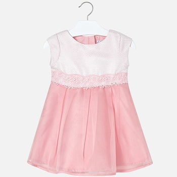 Rochie de petrecere mini fetita Mayoral 3911PV19RZL2, Roz, 8 ani Rochie de petrecere mini fetita Mayoral 3911PV19RZL2, Roz, 8 ani
