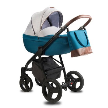 Carucior Bera, 2 in 1, Albastru/Gri Carucior Bera, 2 in 1, Albastru/Gri