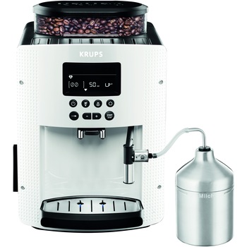 Espressor automat Krups Espresseria Automatic EA8161, 1450W, 15 bar, 1.7 l, Alb/Negru Espressor automat Krups Espresseria Automatic EA8161, 1450W, 15 bar, 1.7 l, Alb/Negru