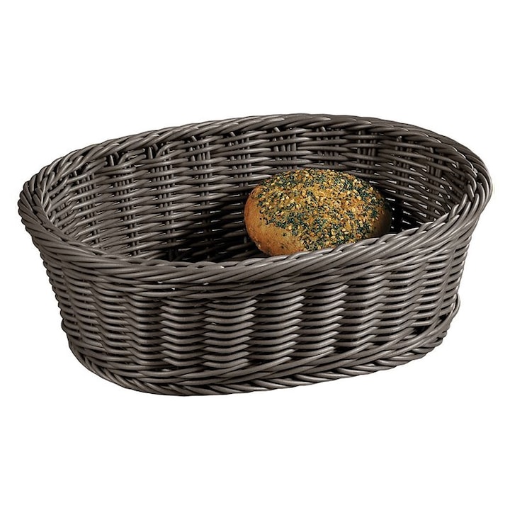 Овална кошница за хляб 29,5 х 23 см, кафява, пластмаса - Kesper