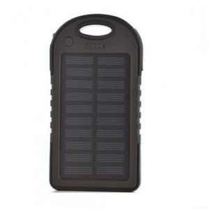 Baterie Externa SIKS® cu Incarcare Solara, Solar Charger Power Bank, 5000 mAh, 2x USB, Lanterna cu 12 LED-uri