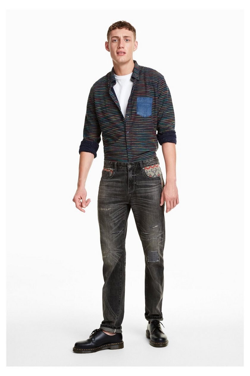 Blugi barbati, Desigual, Bono, Negru