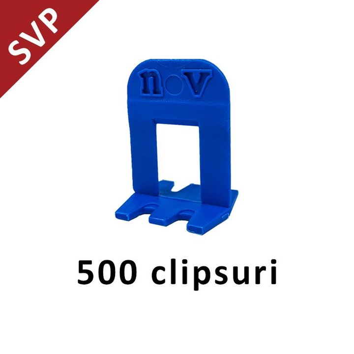 Clips sistem nivelare gresie si faianta SVP - 1 mm - 500 bucati