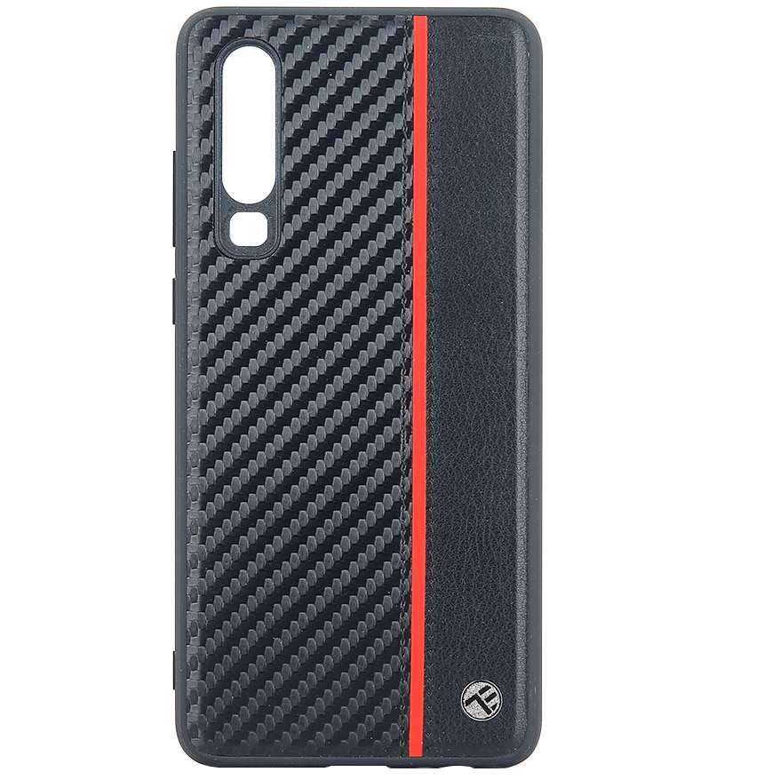Husa de protectie Tellur Carbon pentru Huawei P30, Negru
