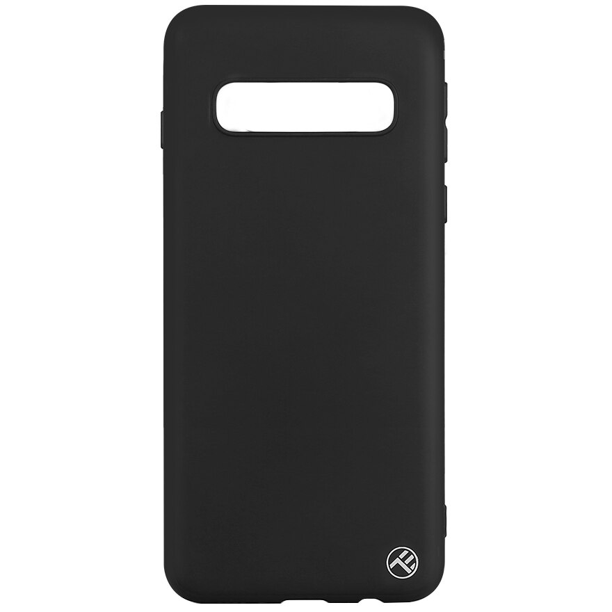 Husa de protectie Tellur Silicon mat pentru Samsung Galaxy S10 Plus, Negru