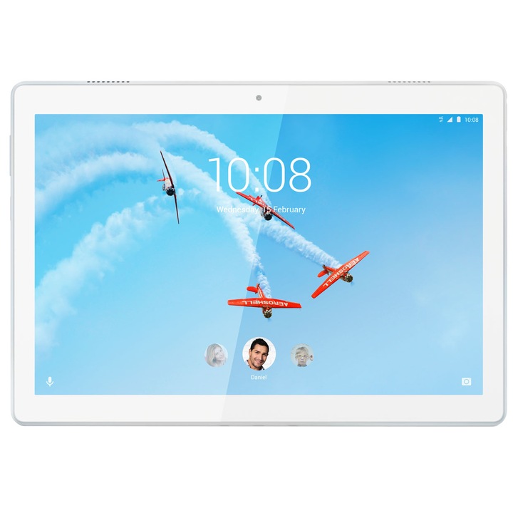 Tableta Lenovo Tab M10 TB-X605F, Octa-Core 1.8GHz, 10.1", 3GB RAM, 32GB, Wi-Fi, Polar White
