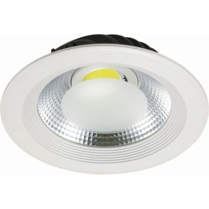 Spot LED 30W Rotund incastrabil COB Dispersor Mat 220V lumina cald