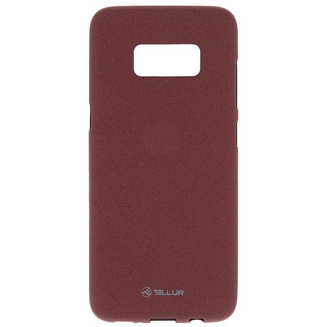 Husa de protectie Tellur Sand Silicon pentru Samsung S8 Plus, Burgundy