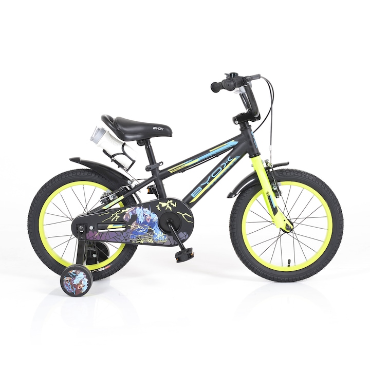Детски велосипед с метална рамка Byox 16" Monster, Черен, 36+