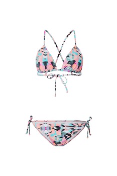 O'Neill, Costum de baie din 2 piese, cu model geometric, Multicolor O'Neill, Costum de baie din 2 piese, cu model geometric, Multicolor