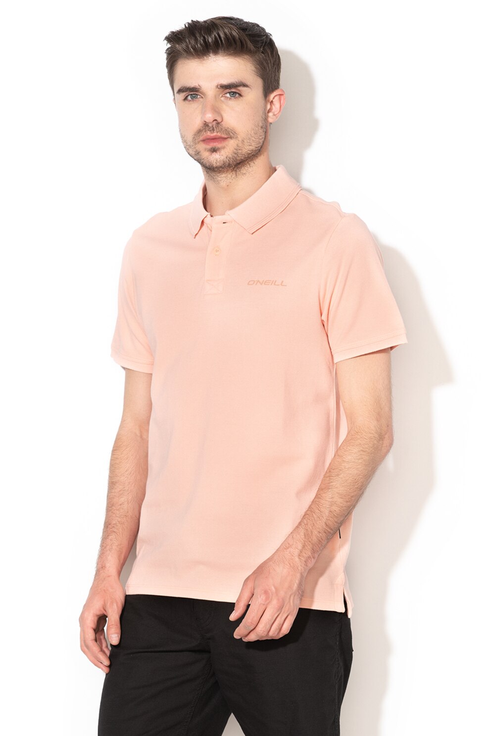 O'Neill, Tricou polo din material pique, Roz piersica
