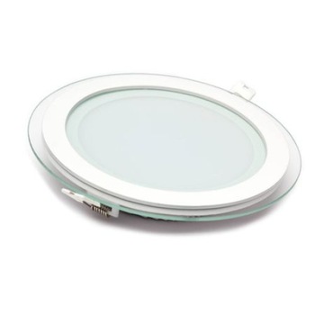 Panou LED de sticla Round, incastrabil, spot led 12W, IP21, lumina Alb cald Panou LED de sticla Round, incastrabil, spot led 12W, IP21, lumina Alb cald