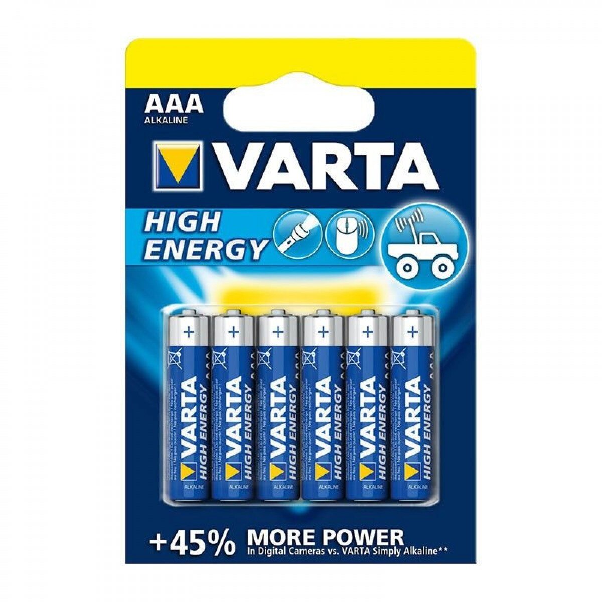 Baterie alcalina Varta R3 (tip AAA), High Energy