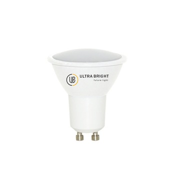 Bec LED GU10 6W, 6400K, lumina rece, 220V, Ultra Bright Bec LED GU10 6W, 6400K, lumina rece, 220V, Ultra Bright