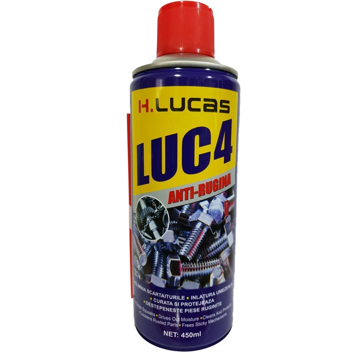 Spray tehnic lubrifiant Luc4 anti-rugina, 450 ml