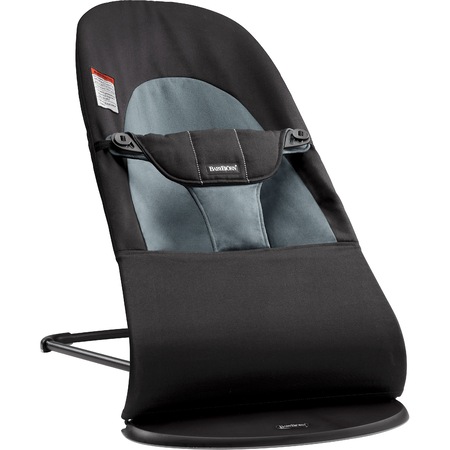 Бебешка люлка-шезлонг BabyBjorn Balance Soft, Черно/Сиво - eMAG.bg