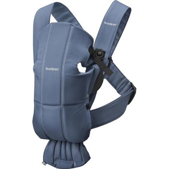 Marsupiu anatomic BabyBjorn Mini, Bumbac, Albastru Marsupiu anatomic BabyBjorn Mini, Bumbac, Albastru