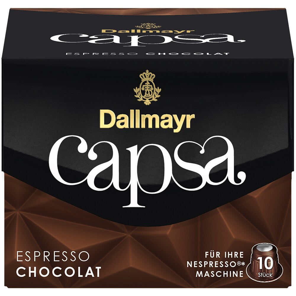 Capsule Cafea Dallmayr Capsa Espresso Chocolat, compatibil Nespresso, 10 capsule, 56 gr.