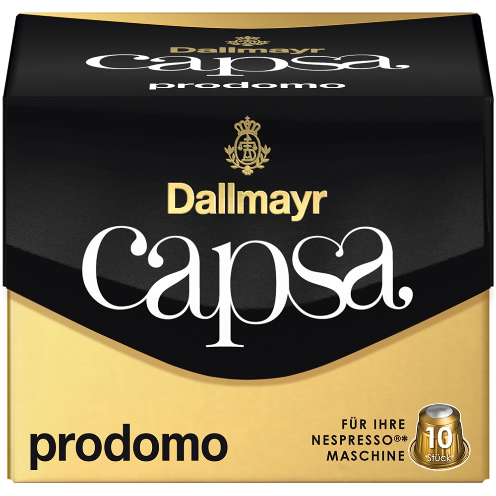 Capsule Cafea Dallmayr Capsa Prodomo, compatibil Nespresso, 10 capsule, 56 gr.