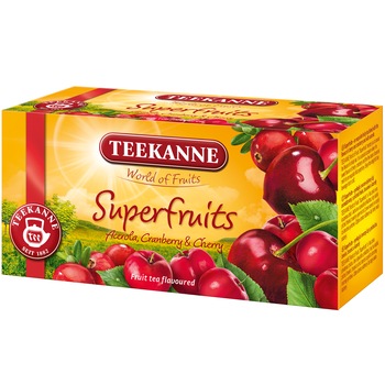 Ceai Teekanne Super Fruits, 20 pliculete, 45 gr. Ceai Teekanne Super Fruits, 20 pliculete, 45 gr.