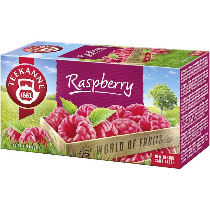 Ceai Teekanne Raspberry, 20 pliculete, 45 gr.