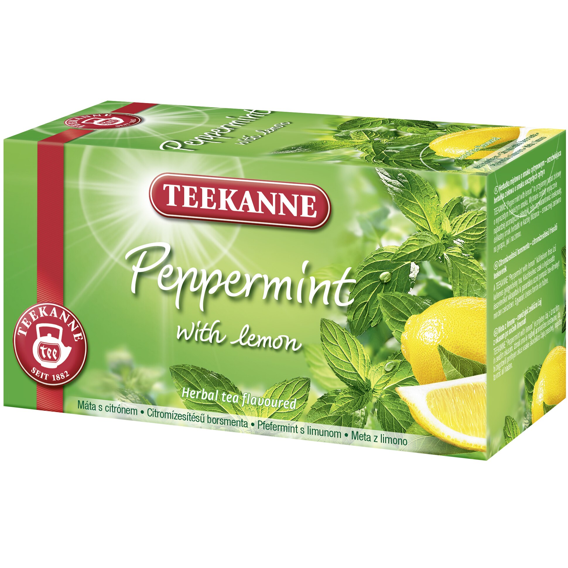 Ceai Teekanne Peppermint Lemon, 20 pliculete, 30 gr.