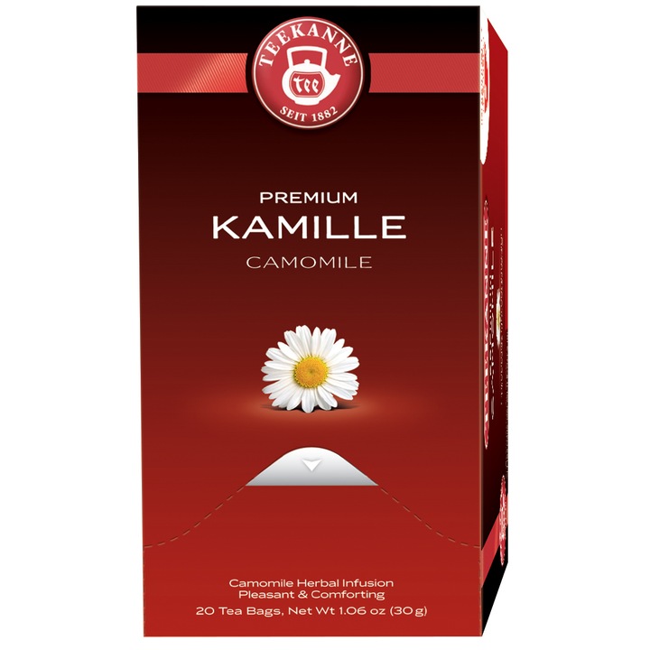 Ceai Teekanne Premium Camomile, 20 pliculete, 30 gr.