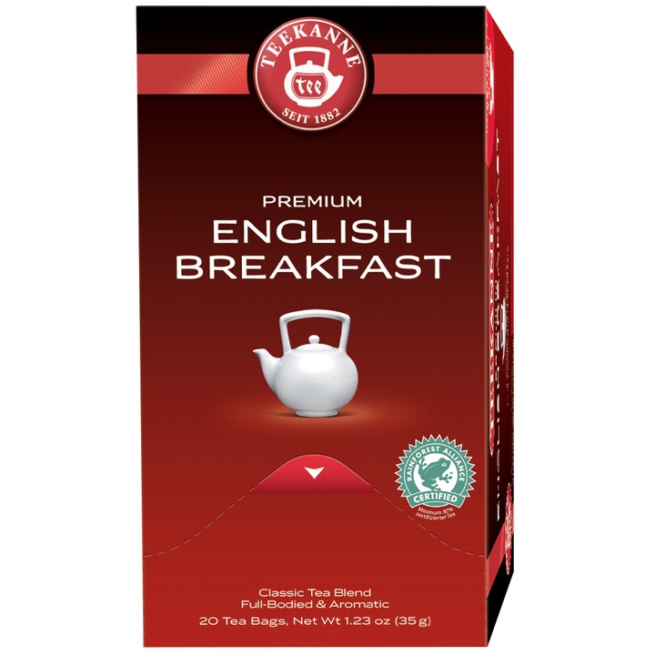 Ceai Teekanne Premium English Breakfast , 20 pliculete, 35 gr.