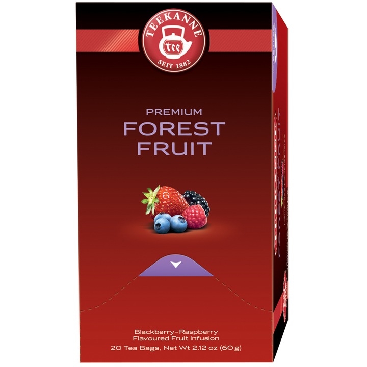 Ceai Teekanne Premium Forest Fruit, 20 pliculete, 60 gr.