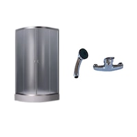 cabina dus 80 x 80 x 195 cm cu cadita semirotund baterie de dus  set de dus imagen 58_0_
0