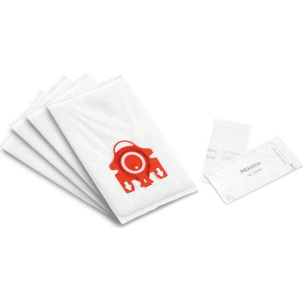 Set 4 saci pentru aspirator Miele HyClean 3D Efficiency tip FJM, inclusiv 2 filtre pentru motor
