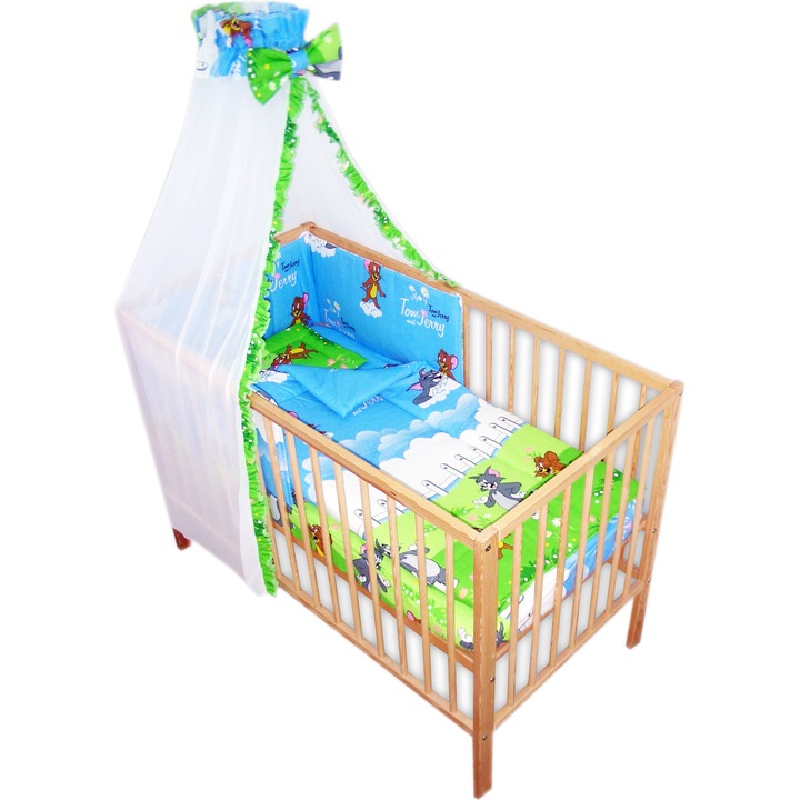 Lenjerie patut bebe cu 6 piese Tom