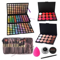Set trusa machiaj complet cu farduri 180 culori, rujuri, corectoare, pensule eyeliner Nadine
