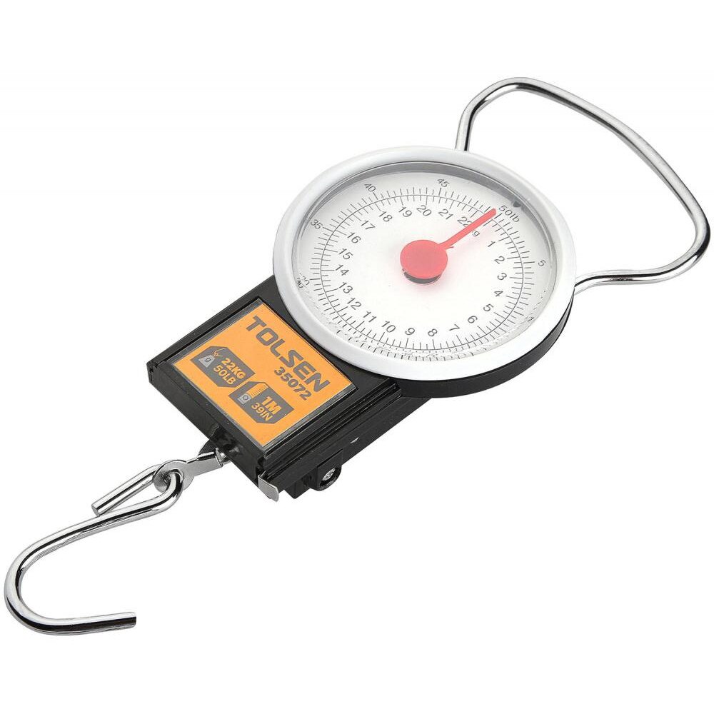 Cantar (max 22kg) de buzunar cu arc TOLSEN