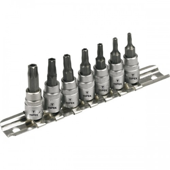 Set tubulare cu biti Torx 1/4" TOPEX 39D378