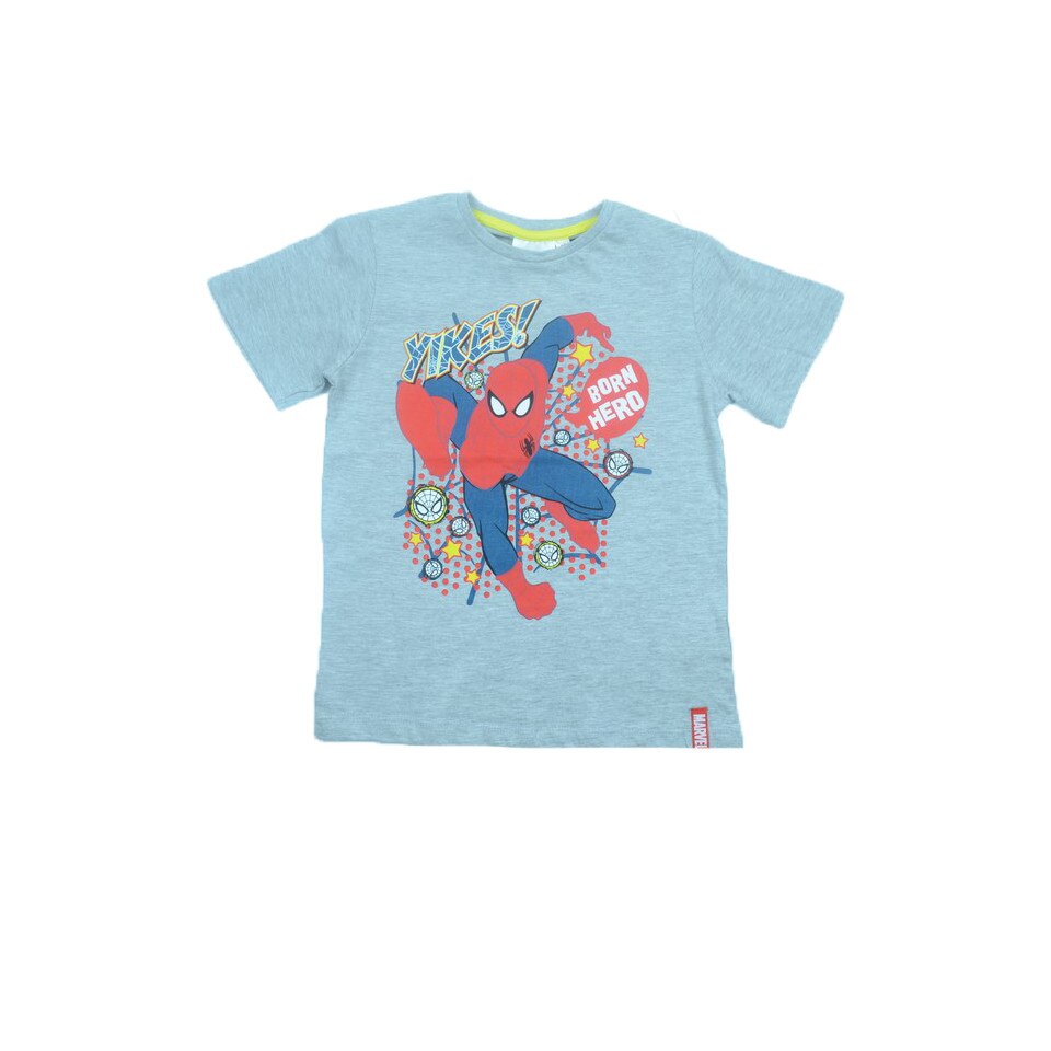 Tricou maneca scurta baieti Sun City Spider Man EP1058, Gri, 128