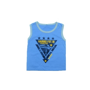 Tricou fara maneci baieti Happy House HH-03, Albastru Tricou fara maneci baieti Happy House HH-03, Albastru