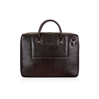 Geanta , Solier, Casual-Business din piele, neagra Geanta , Solier, Casual-Business din piele, neagra