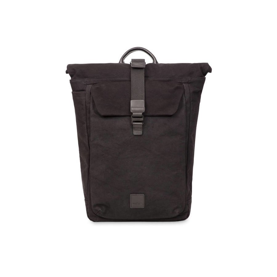 Geanta-rucsac, Knomo, Casual , din piele, neagra