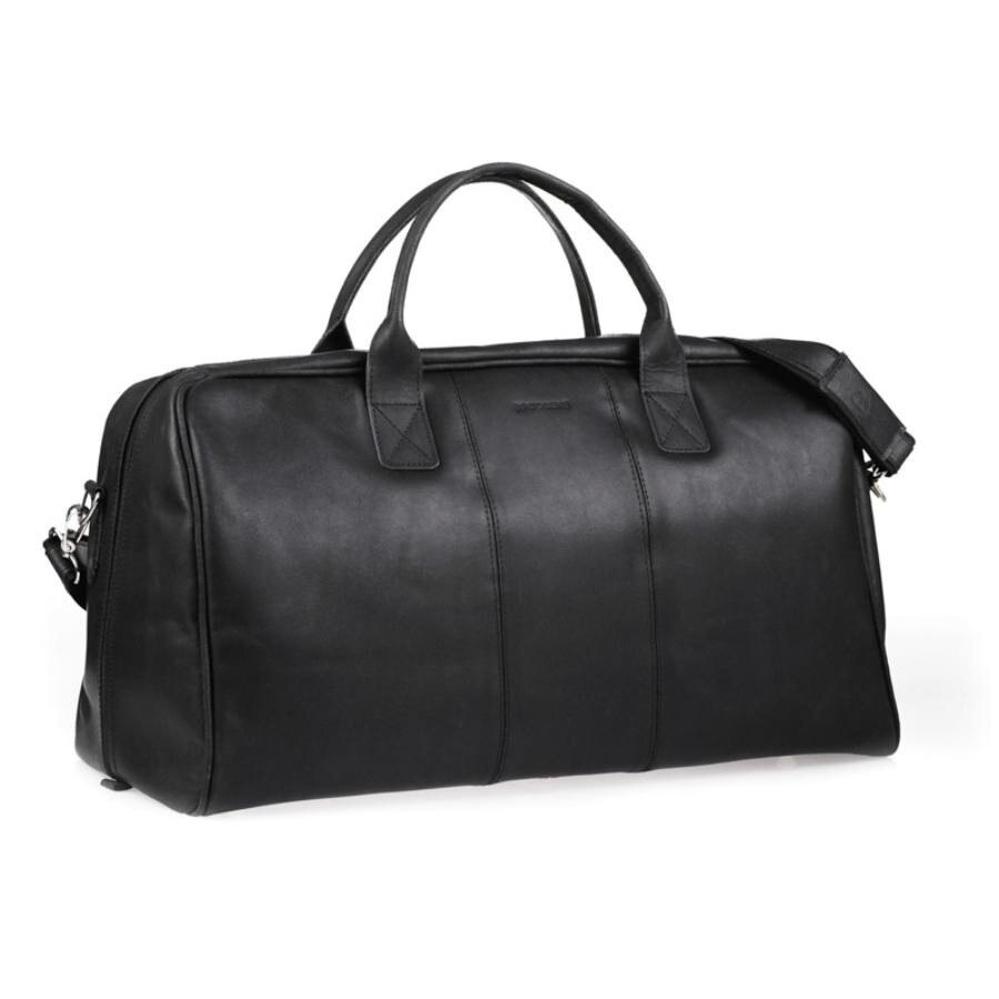 Geanta Casual , Brodrene, din piele, neagra