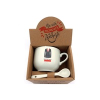 Set cadou, cana cu lingurita, pentru cea mai buna colega,10X9X21 cm, dae2485