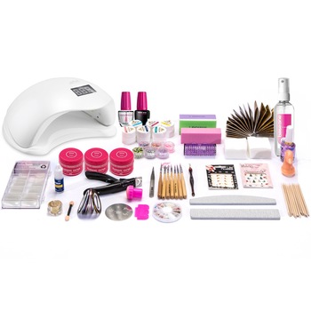 Kit unghii 311 piese SUN5 48W, Base One Color Line Kit unghii 311 piese SUN5 48W, Base One Color Line