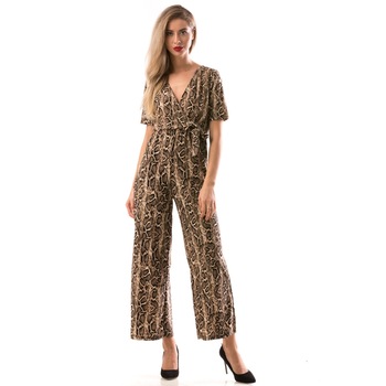 Salopeta animal print Eva Seducation, maro,poliester, Maro Salopeta animal print Eva Seducation, maro,poliester, Maro