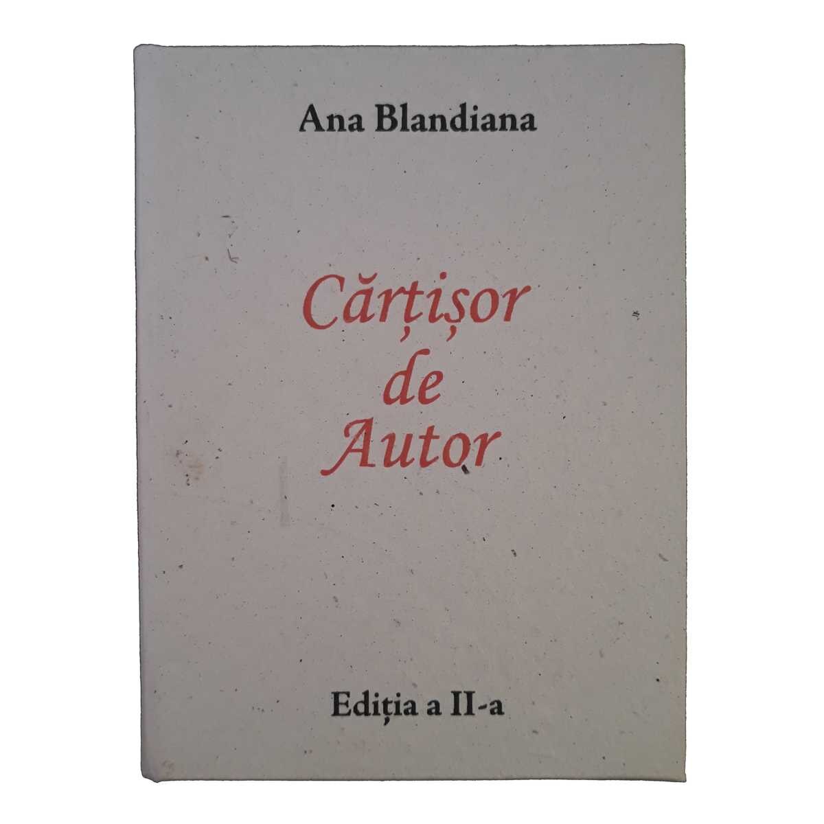 Martisor Cartisor de Autor - Ana Blandiana, editia a II-a, in forma de carte
